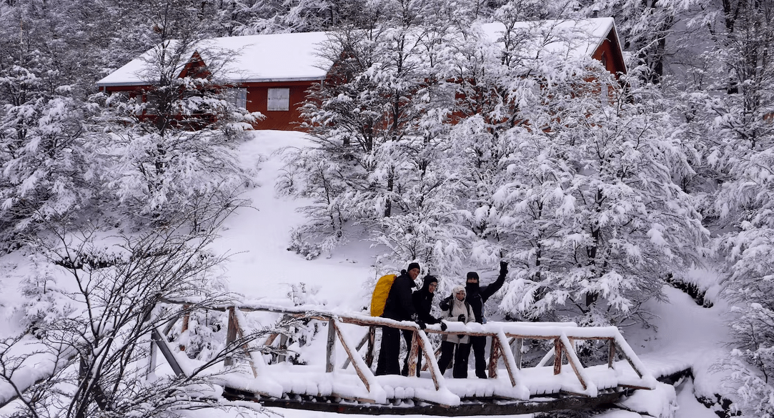 winter hiking destination